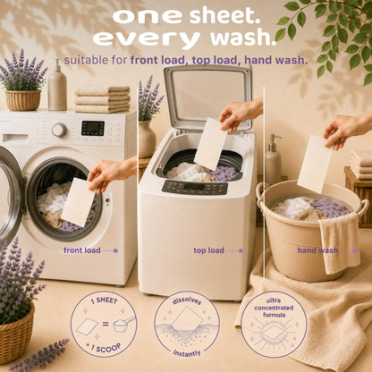 Plant Derived Laundry Detergent Sheets