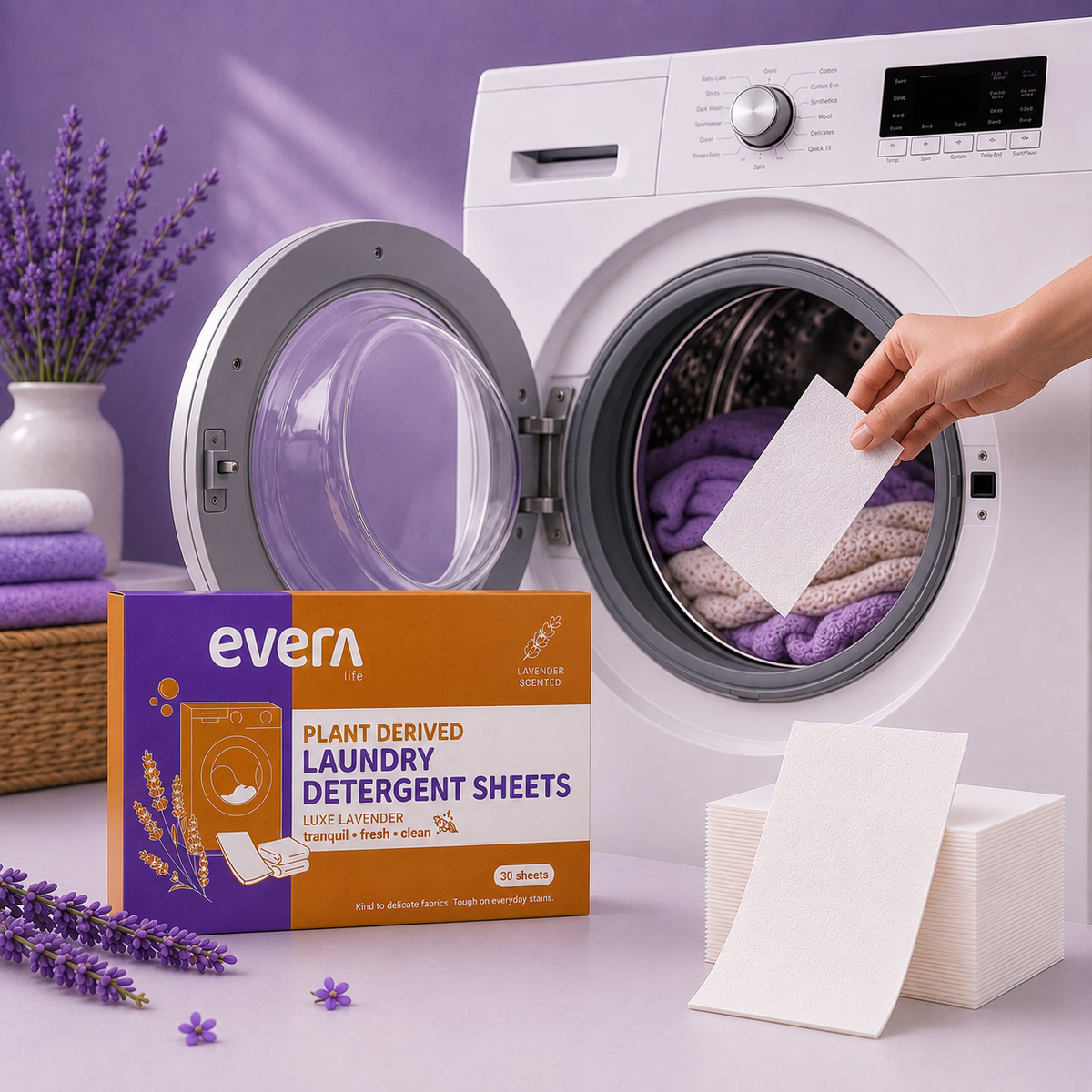 Plant Derived Laundry Detergent Sheets
