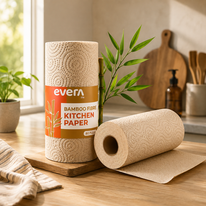 Bamboo Fibre Kitchen Paper Roll