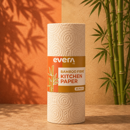 Bamboo Fibre Kitchen Paper Roll