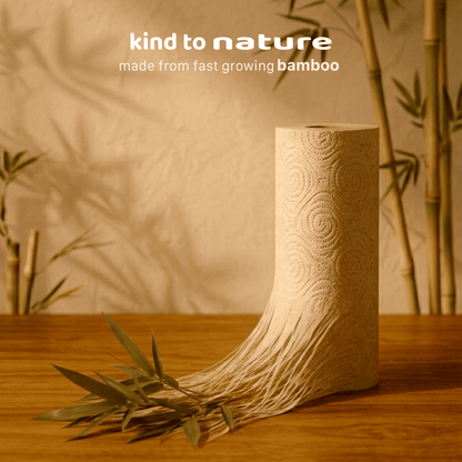 Bamboo Fibre Kitchen Paper Roll