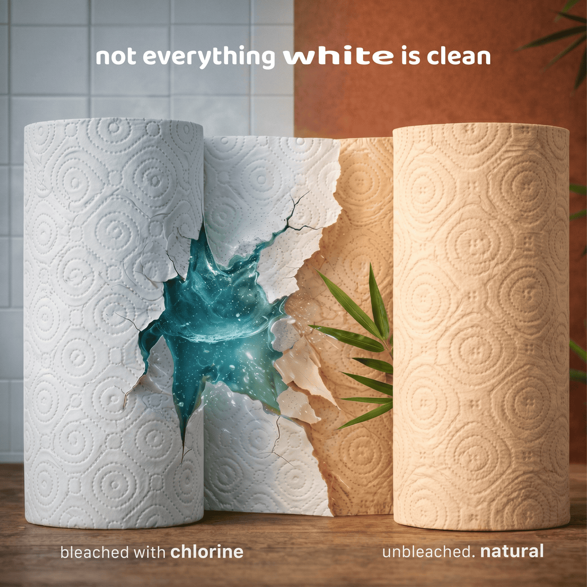 Bamboo Fibre Kitchen Paper Roll