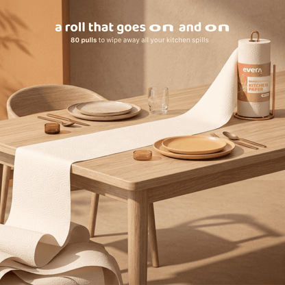 Bamboo Fibre Kitchen Paper Roll