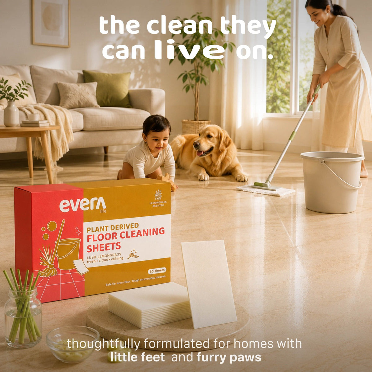 Plant Derived Floor Cleaning Sheets