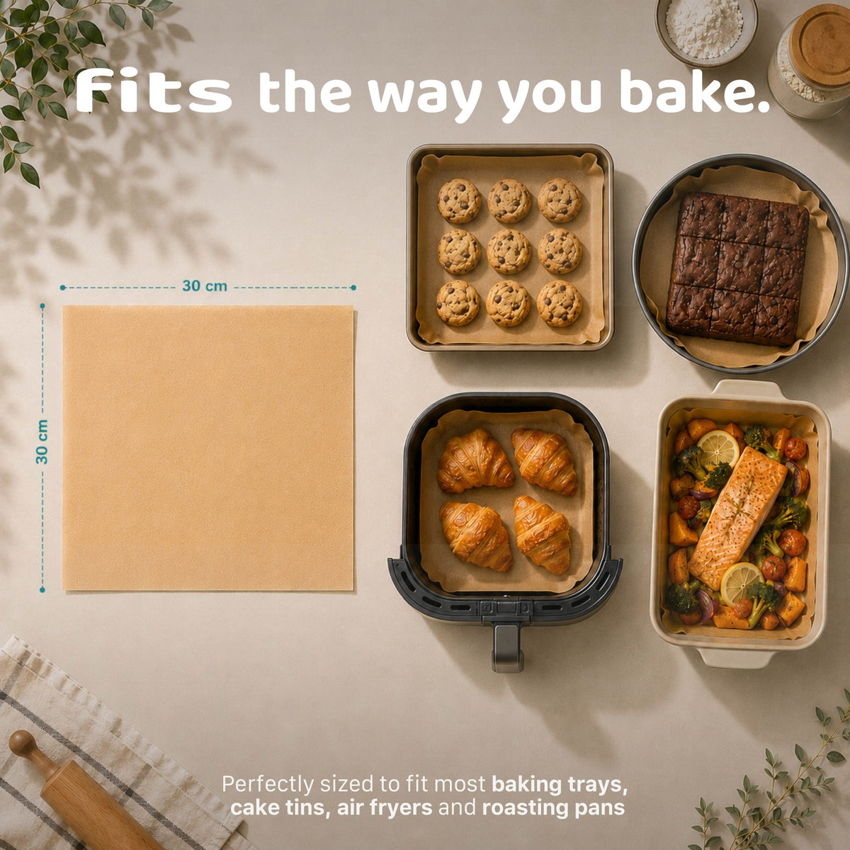 Unbleached Bake & Wrap Paper Sheets